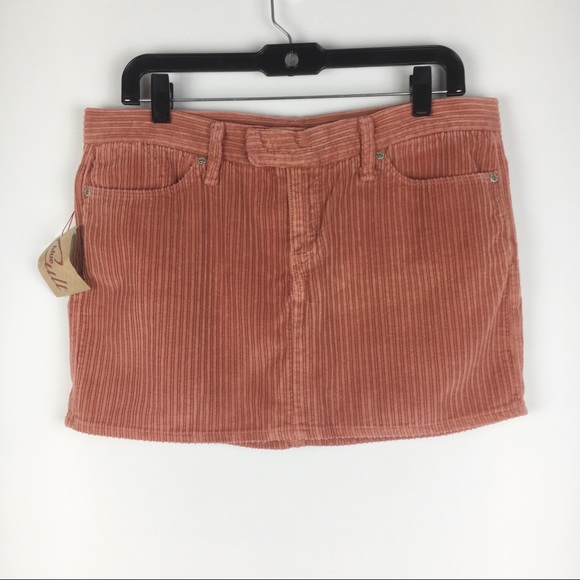 NWT Vintage NOS Deadstock 90s 90's Y2k Blue Cult Corduroy Cord Mini Skirt 31 - Picture 2 of 10